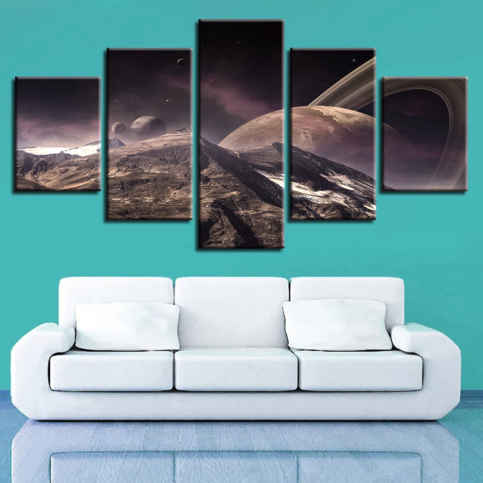 Spaceman земля Юпитер Венера Солнце Луна и Вселенная 5 шт. настенные картины для