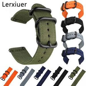 Ремешок нейлоновый для Samsung galaxy watch active 2 46 мм 42 мм, браслет для Gear S3 amazfit bip 22 мм 20 мм Huami watch gt 2 pro