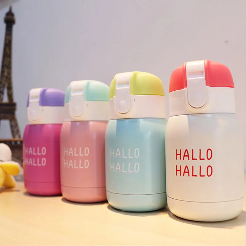 180/350 мл Термос Из Нержавеющей Стали Изолированная бутылка для воды Кофе Молоко