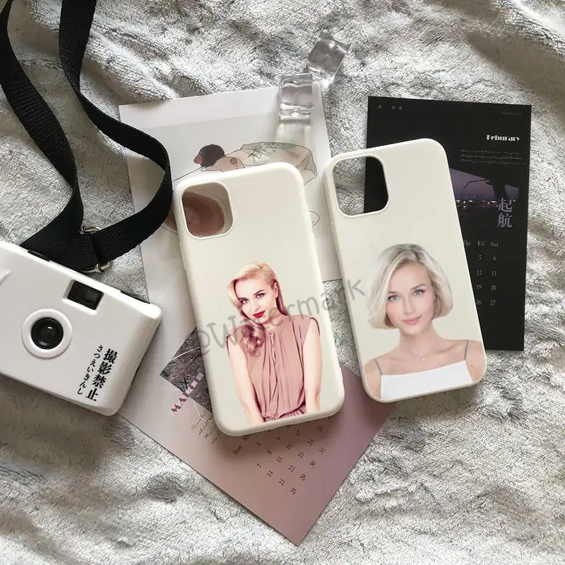 

Russian Female Singer Polina Gagarina Phone Case For IPhone 13 12 11 Pro Max Mini Xs X Xr 6 6s 7 8 Plus White Candy Colors Cover
