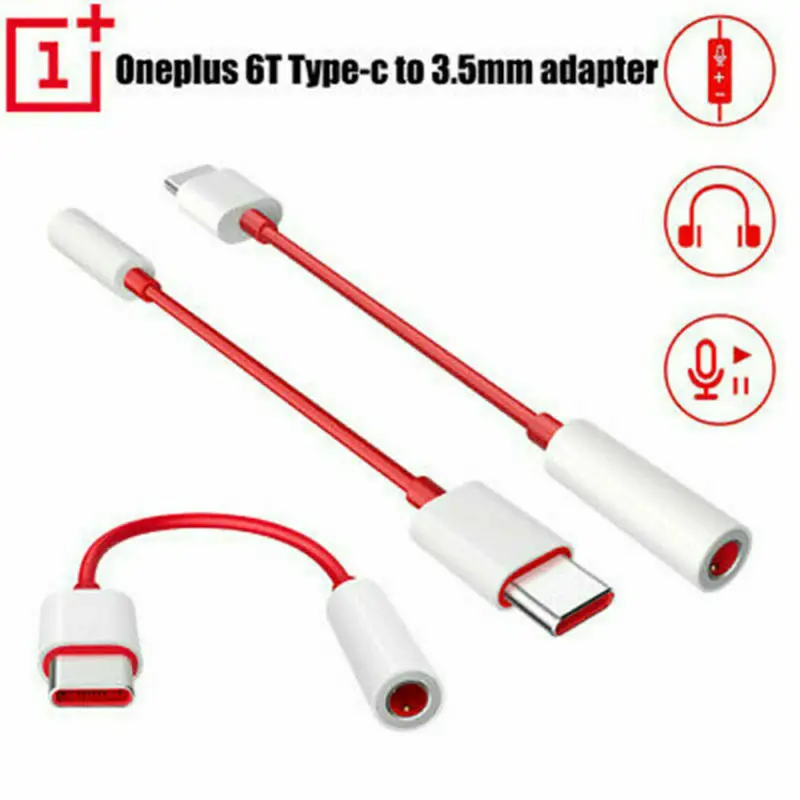 For Oneplus 7 Pro 6T 5 USB Type C To 3.5mm Jack Earphone Adapter Aux Audio Cable | Мобильные телефоны и аксессуары