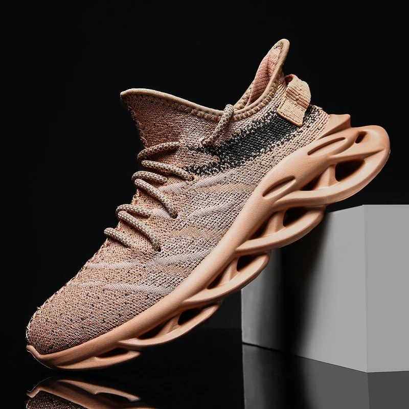 Мужские кроссовки светильник светящаяся подошва дышащие повседневные