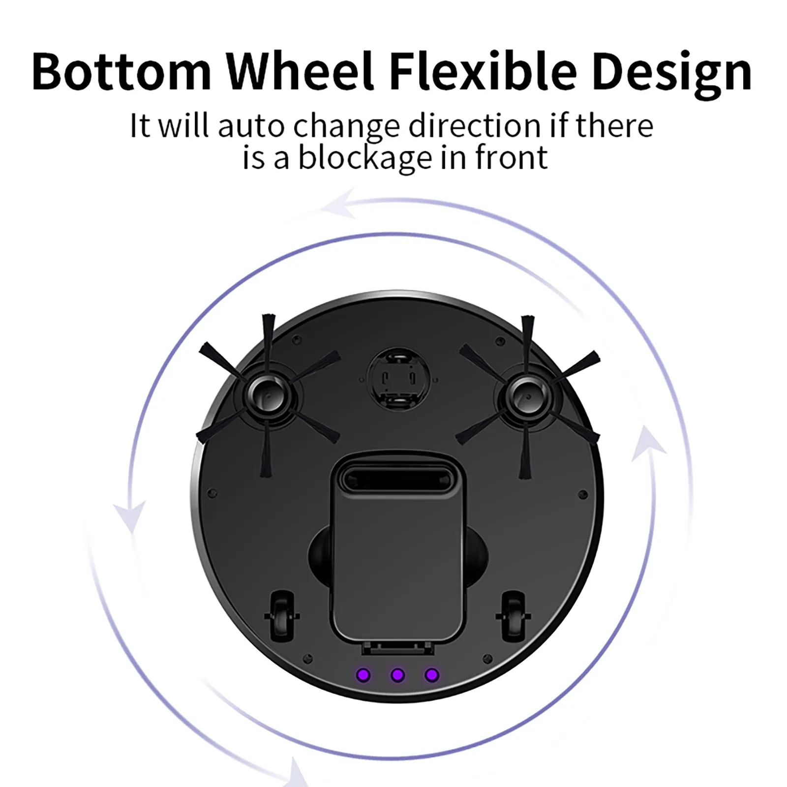 Умный робот-пылесос с USB-зарядкой беспроводной для уборки волос | Дом и сад