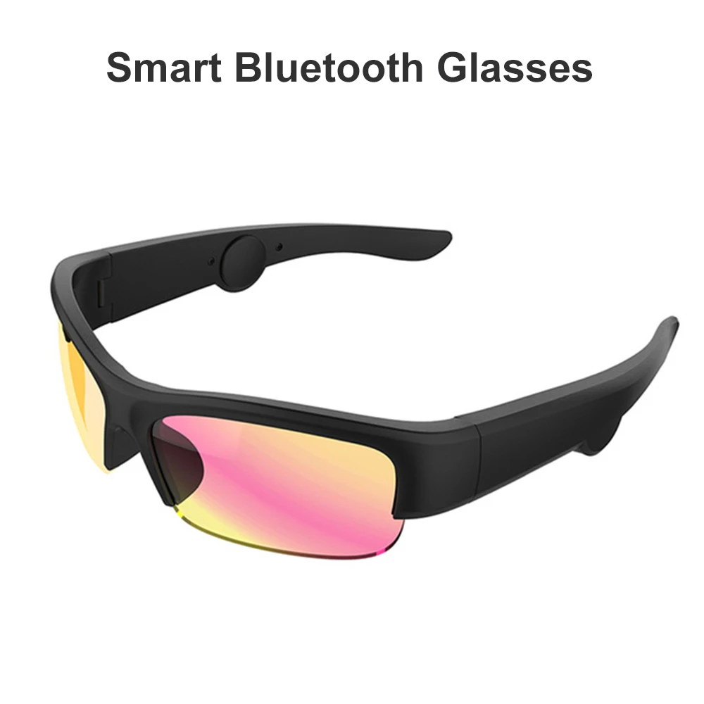 구매 비전 5B 블루투스 안경 헤드셋 선글라스 음악 마이크, 스마트 안경 오픈 타입 헤드셋 3 가지 색상 렌즈