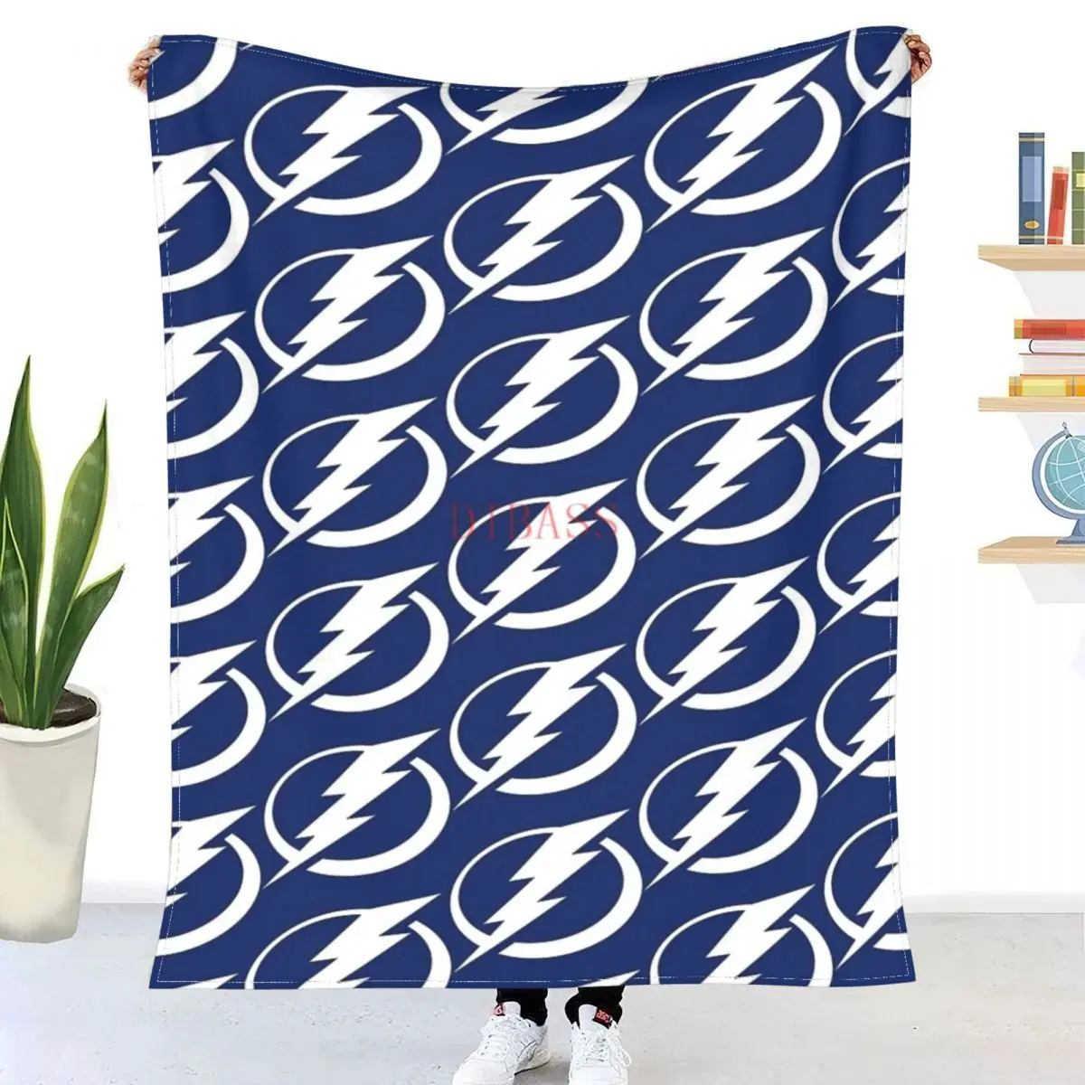 

Фланелевое покрывало с 3D-принтом и логотипом молния, покрывало для дивана