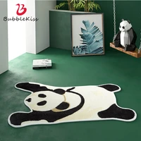 bubble kiss panda shape bedroom carpet non slip decor carpets for living room kids room soft plush carpet water absorption rug