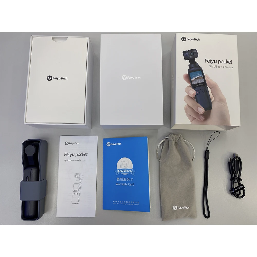 

Feiyutech Feiyu Pocket Stabilized Camera 6-Axis Hybrid Stabilization 4K 60fps 270 Mins Handheld Gimbal Camera Stabilizer