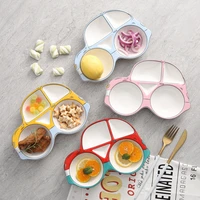 cartoon car shape plate ceramic dinner serving dish for children cute baby food snack fruit tray kitchen dinnerware lovely gifts