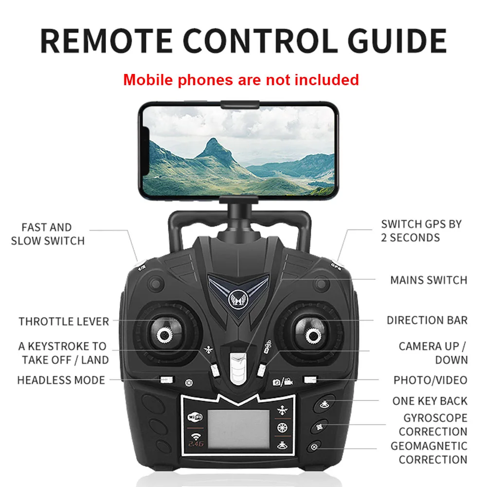 Вертолет для игры на улице Квадрокоптер Смарт следование двойной Дрон с gps