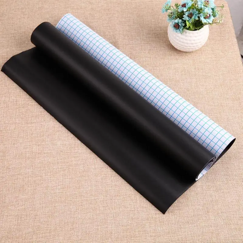 

Chalkboard 200x60CM Black Self-Adhesive Blackboard Wall Sticker Waterproof Removable Reusable Sticker Poster with 5 Color Chalk