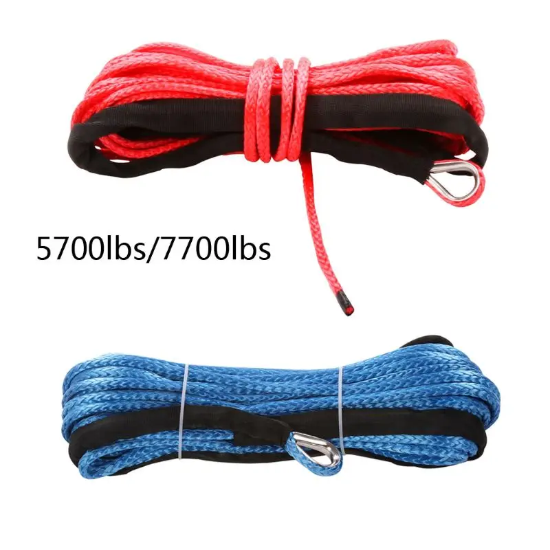 

Winch Rope Car Emergency Trailer Belt 5700LBs/7700LBs Vehicle Towing Winch Cable U90C