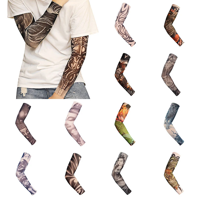 1PC Cycling Arm Protection Ridding Sleeves Outdoor Tattoo Sleeve 3D Printed Warmer UV Bike Bicycle |