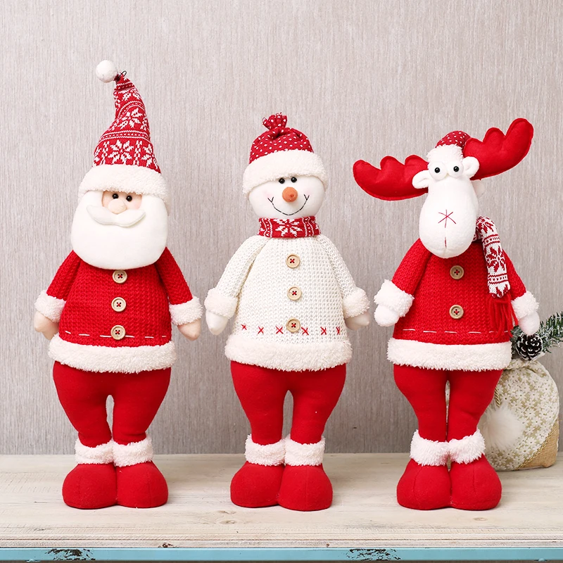 

Christmas Decoration for Home Santa Claus Snowman Reindeer Doll Ornaments Pendant Xmas New Year Gift Regalos De Navidad for Home