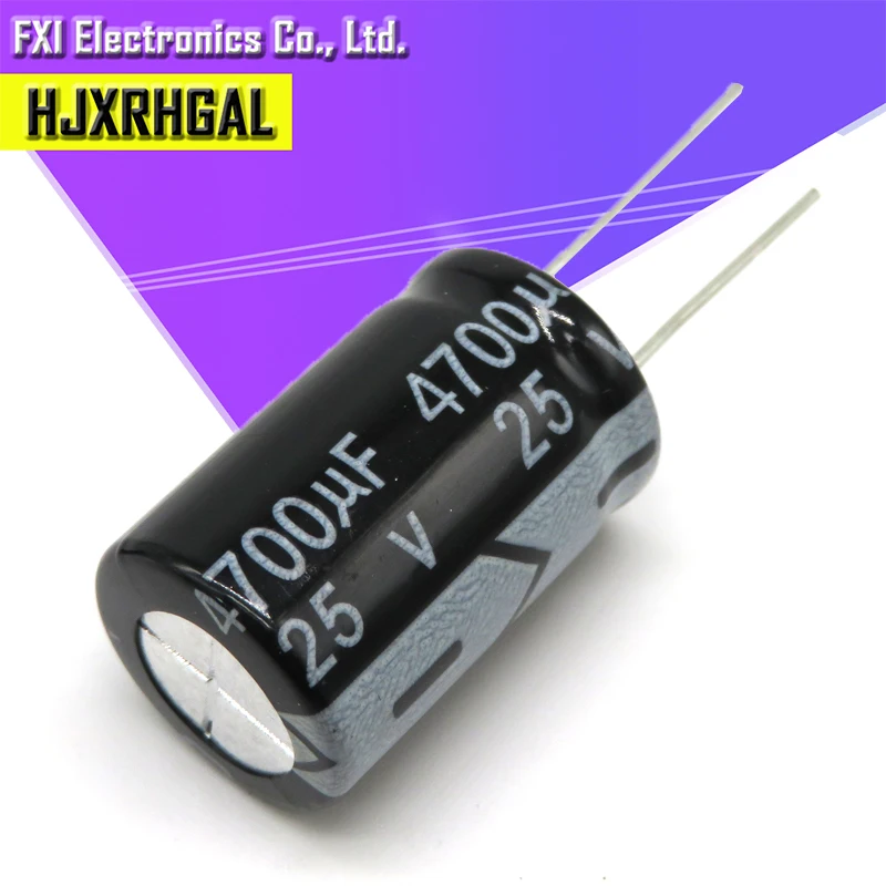 5 шт. 25V4700UF 16*25 мм 4700 мкФ алюминиевая крышка 25В электролитический конденсатор с