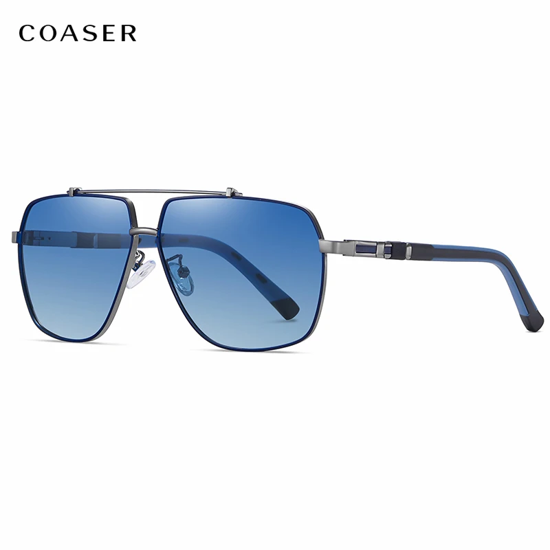 

Upgrade Men Vintage Aluminum Polarized Sunglasses High Quality Oversized Sun Glasses Coating Lens Driving Eyewear For Men Women