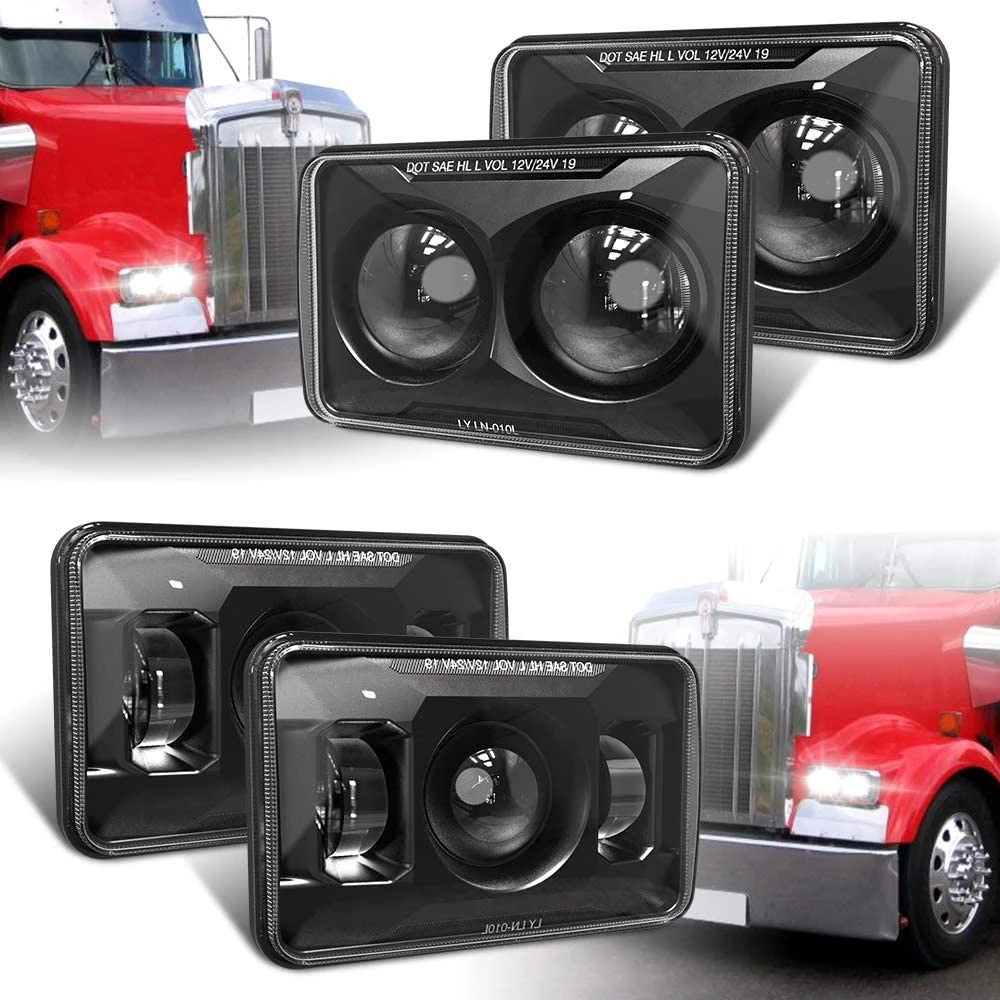 Сменные светодиодные фары 4x6 дюймов с дальний/ближний свет для H4651 H4652 H4656 H4666 H6545