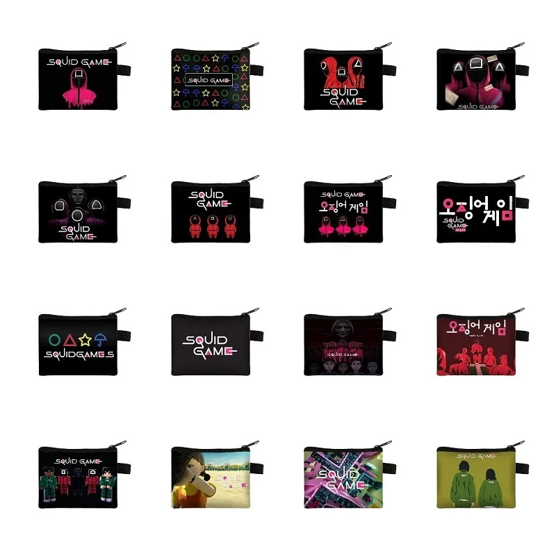 

Оптовая продажа, чехол для карандашей для ТВ-кальмаров, сумка для хранения ключей, игровая коробка для кальмаров большой емкости, Круглый тр...