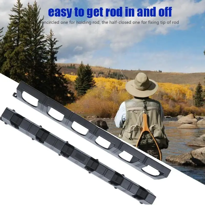 

Fishing Display Rack Fishing Pole Holder Rod Frame Household Wall-mounted Display Rack Wall Mount Rack Fishing Pole Holders