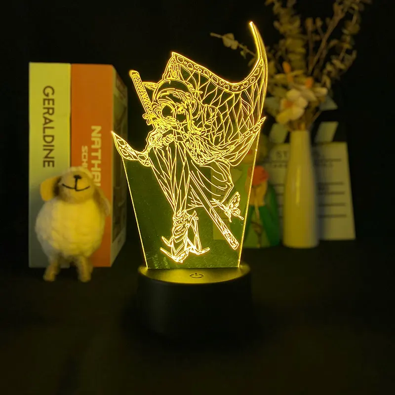

Switch 3D Night Light Smart Phone Control Base Demon Slayer Kochou Shinobu Child Lamp Light Delineascope Decor Japanese anime