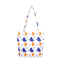 floral printed handbag women shoulder bag canvas summer beach bag daily use female shopping bag lady