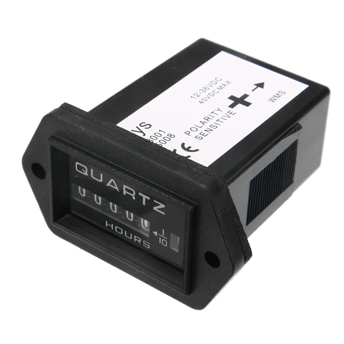 DC 12 V-36 V прямоугольный счетчик часов для автомобиля, грузовика, трактора, счетчик часов, подвесной двигатель, прямоугольный счетчик для морского лодочного грузовика