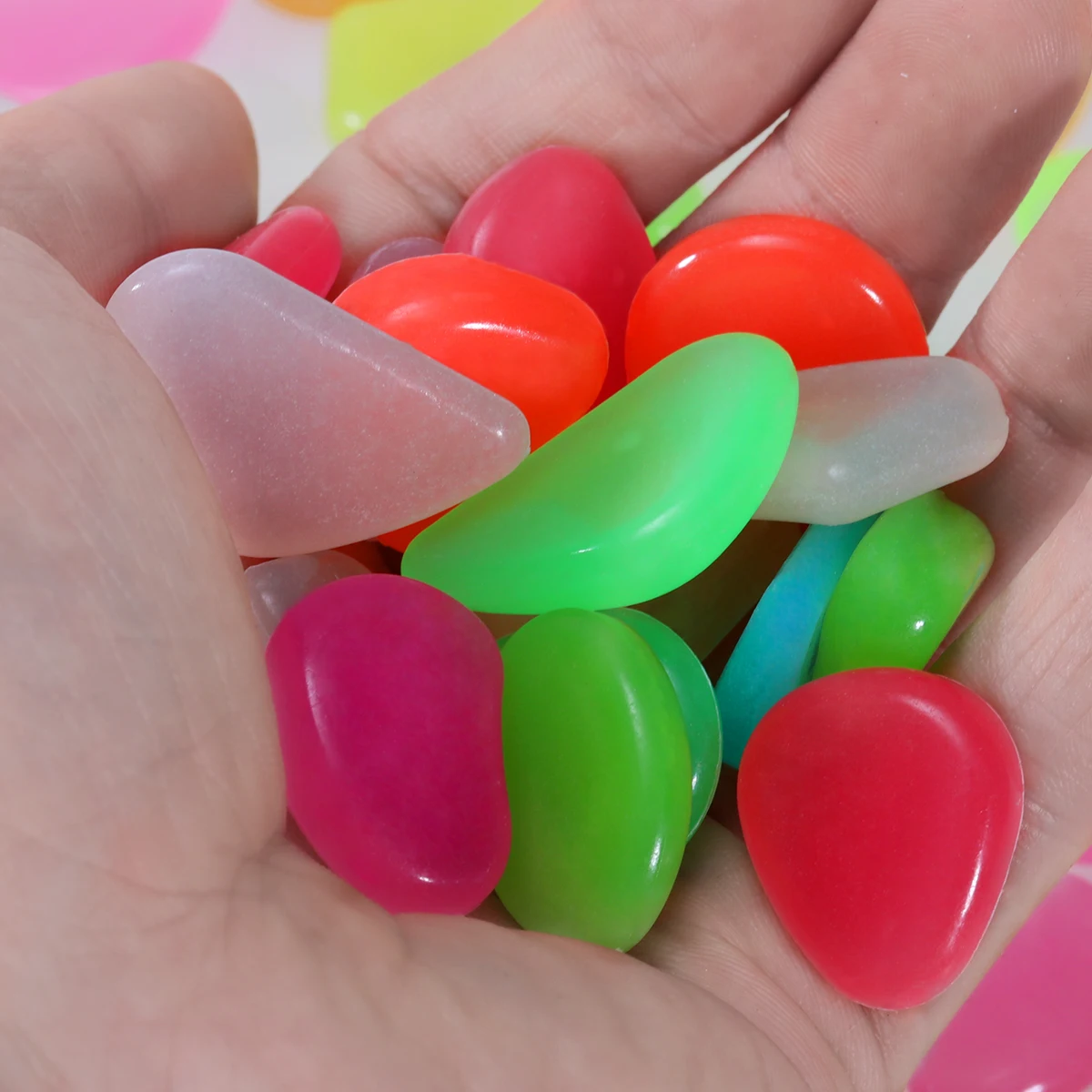 100 шт. булыжников светящиеся камни светящийся в темноте Галька для аквариума