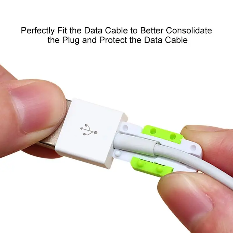 Силиконовый usb-кабель для защиты наушников провод шнур Защита Чехол зарядного