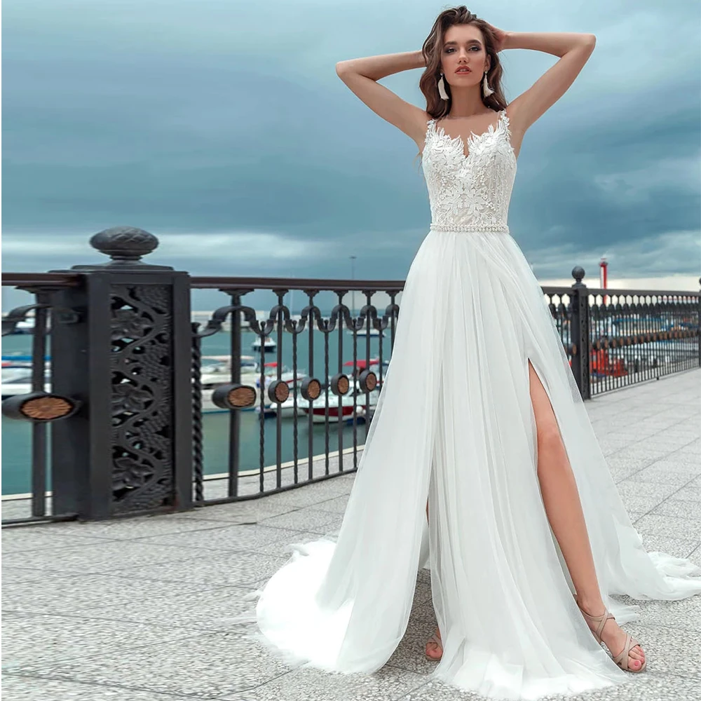 Женское кружевное платье с жемчугом элегантное пляжное ТРАПЕЦИЕВИДНОЕ ПЛАТЬЕ ИЗ