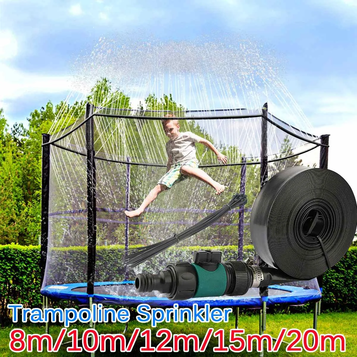 

Спринклер для воды летний, батут для сада, игр на открытом воздухе, аксессуары для аквапарка, заднего двора