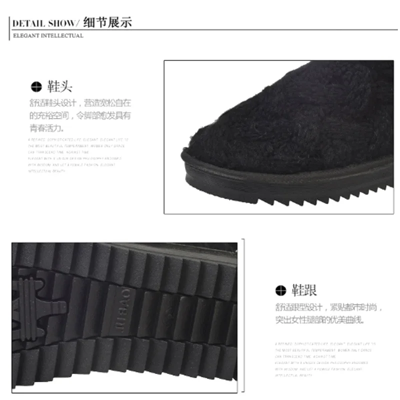 

ISSACOCO Women's Winter Boots Shoes For Women 2020 Platform Winter Shoes Boots Female Shoes Autumn Women's Rubber Knitting Boots