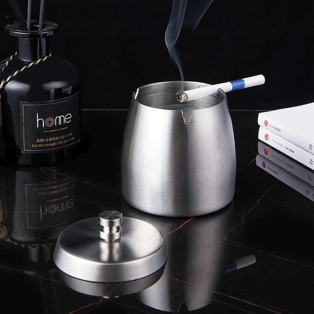 Пепельница из нержавеющей стали Современный домашний декор уличная пепельница