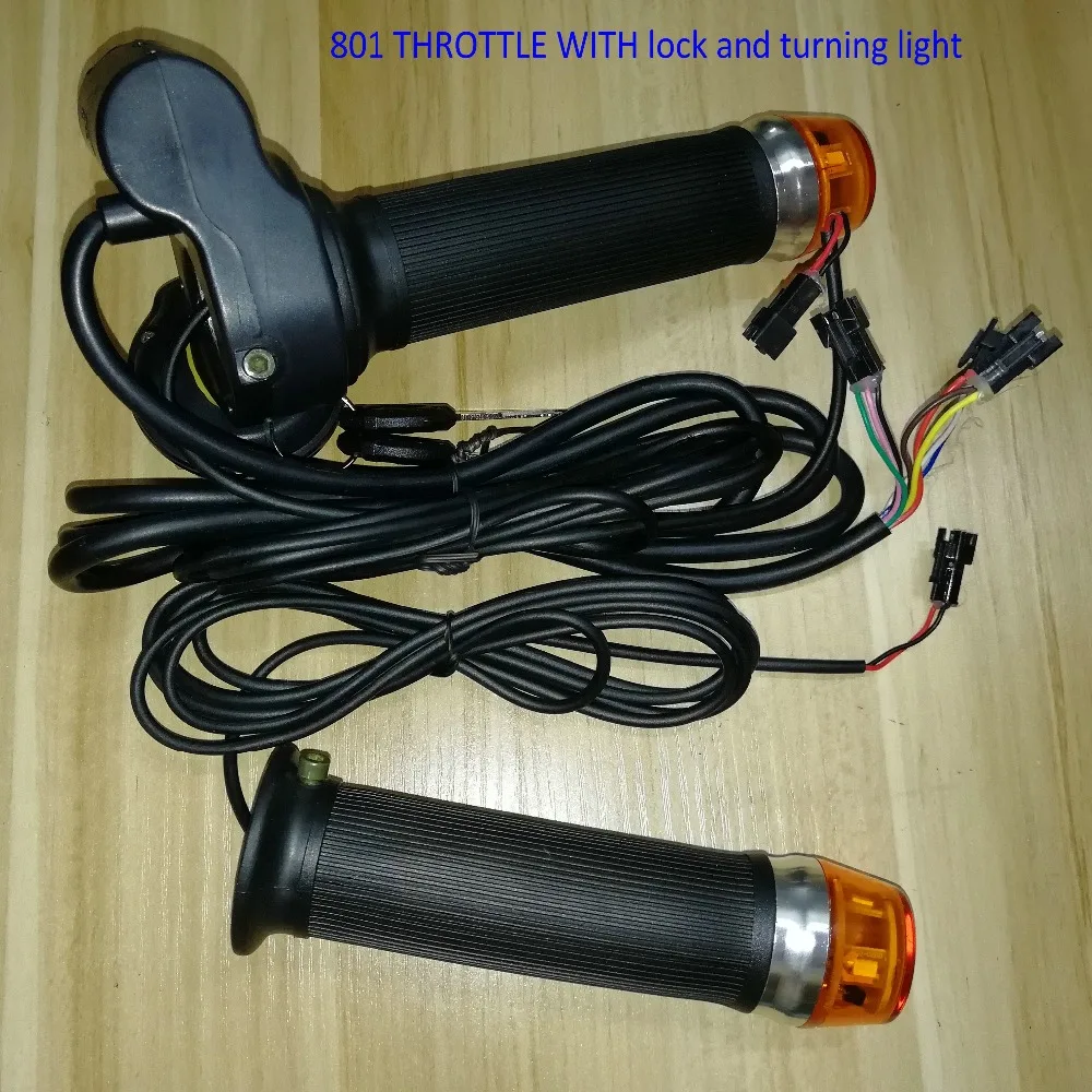 Поворотная дроссельная заслонка с замком+ дисплей 24v36v48v60v индикатор скорости напряжения батареи одометр Электрический велосипед Скутер MTB трехколесный велосипед часть