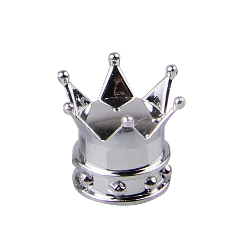 

4pcs/lot Bicycle Tire Valve Caps Universal Dustproof Gold Crown Tyre Wheel Stem Air Valve Caps Tire Valve Auto Truck Bike