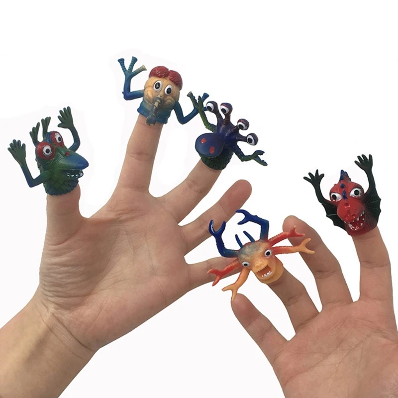 5 Pcs/lots Finger Puppet Mini Monsters Tiny Creative Model with Left Hands and Right for Game Party Childrens Gift | Игрушки и хобби