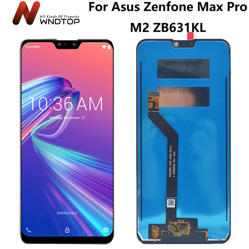 

Tested For Asus ZB631KL Display With Frame Replacement For ASUS Zenfone Max Pro M2 ZB631KL LCD Display Touch Screen Digitizer