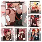 Boku No Hero Академия Bakugou Katsuki Kirishima Eijiro аниме постеры Холст Картина Настенный декор настенное искусство картина домашний декор