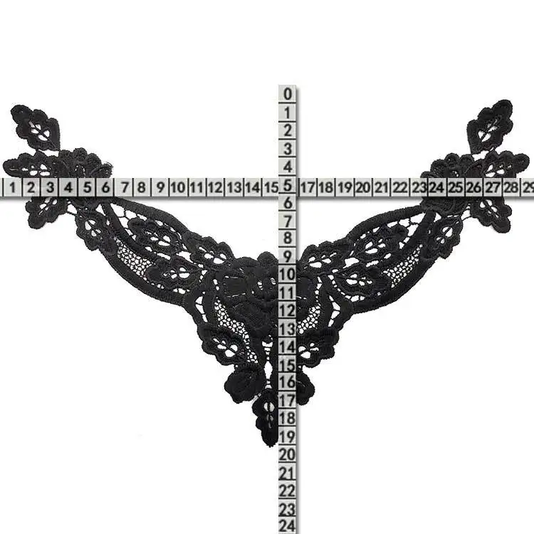 Воротник для шеи с вышивкой самодельный съемный воротник водорастворимый