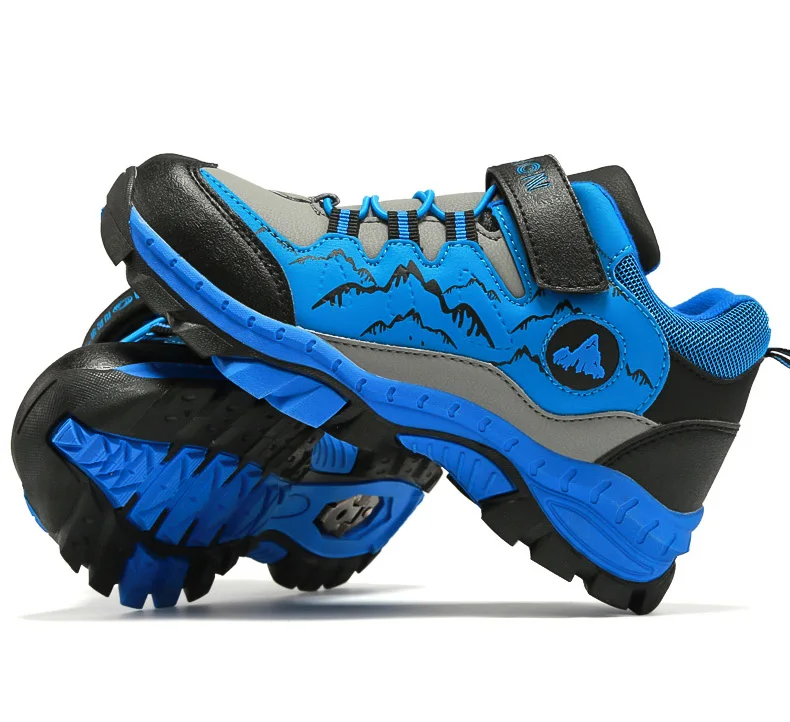 

2020 new autumn and winter children's shoes with cotton snow outdoor hiking shoes single shoes cotton shoes with non-slip iron b