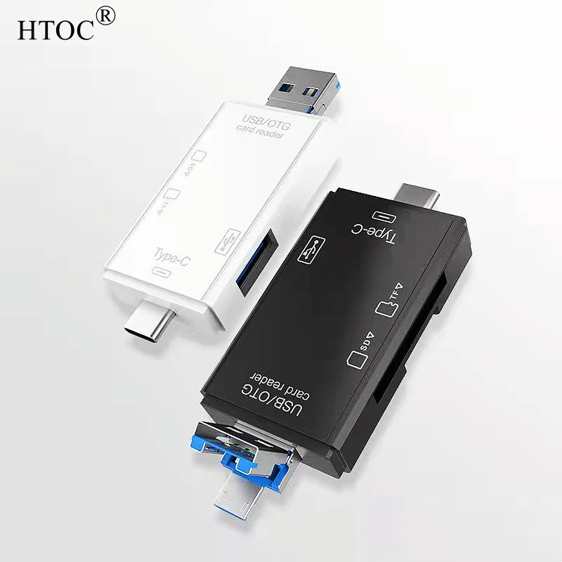 

USB C Card Reader High Speed OTG To USB SD TF Memory Card Type-C Micro USB For MacBook PC Tablets Smartphones with OTG And More