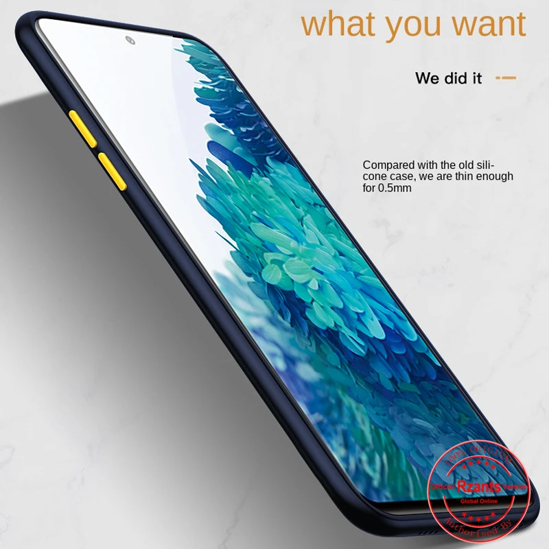 Чехол Rzants для Samsung Galaxy S20 FE мягкий чехол с защитой от отпечатков пальцев