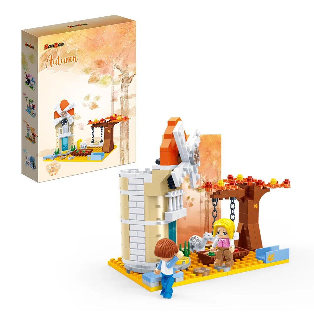 banbao four seasons autumn pencil vase photo frame phone holder building blocks office tools for valentines girl boy friend gift free global shipping