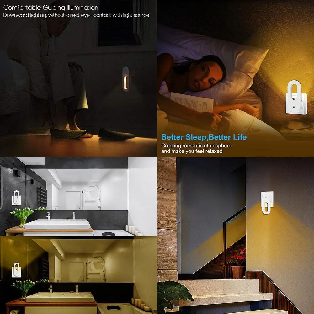

Intelligent Light Control LED Night Light Creative Lamp Control Energy-saving Light Light Night LED Gift Plug-in Z9L1