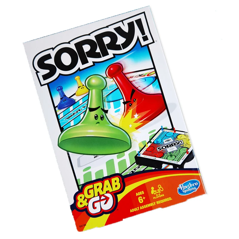 

Hasbro Sorry Flight Chess English Version Board Card Game Portable Travel Puzzle Family Party Entertainment Games Adult Kids Toy