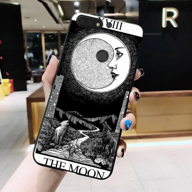 

Witches moonAnime Tarot Mystery totem Phone Case For Huawei Honor 7C 7A 8X 8A 9 10 10i Lite 20 NOVA 3i 3e
