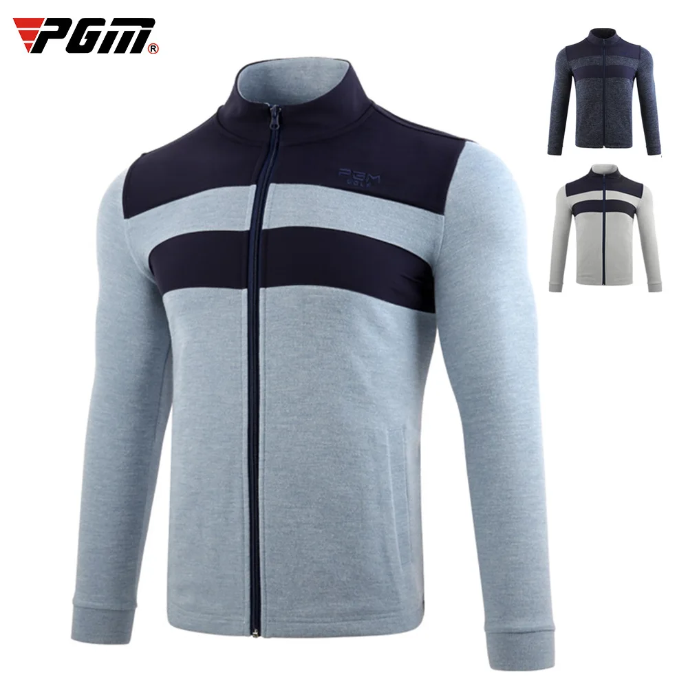 PGM Men s Winter Warm Golf Jacket Tennis Baseball Coat Jacket Male Windbreaker Full Zipper Windproof Coat Sportswear D0830