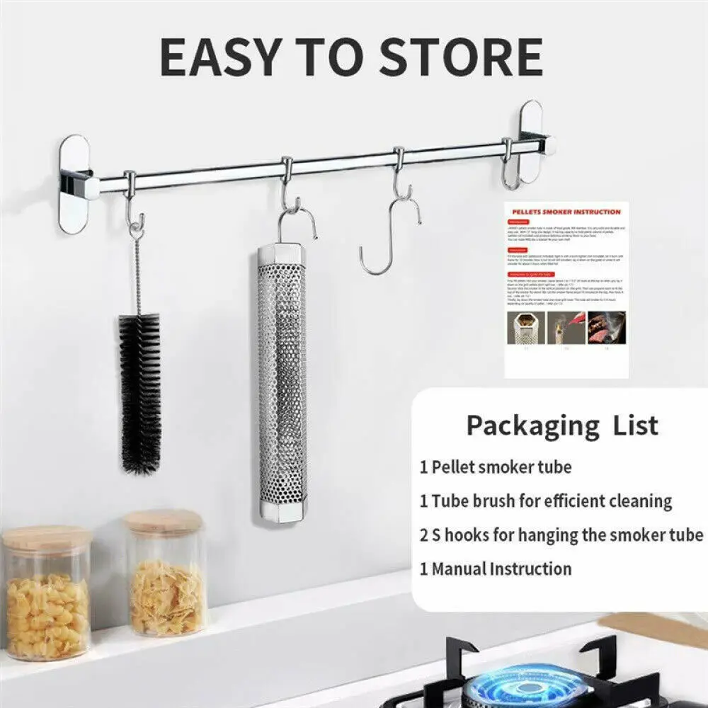 Высокое качество 12 дюймов трубка курильщика из нержавеющей стали гриль