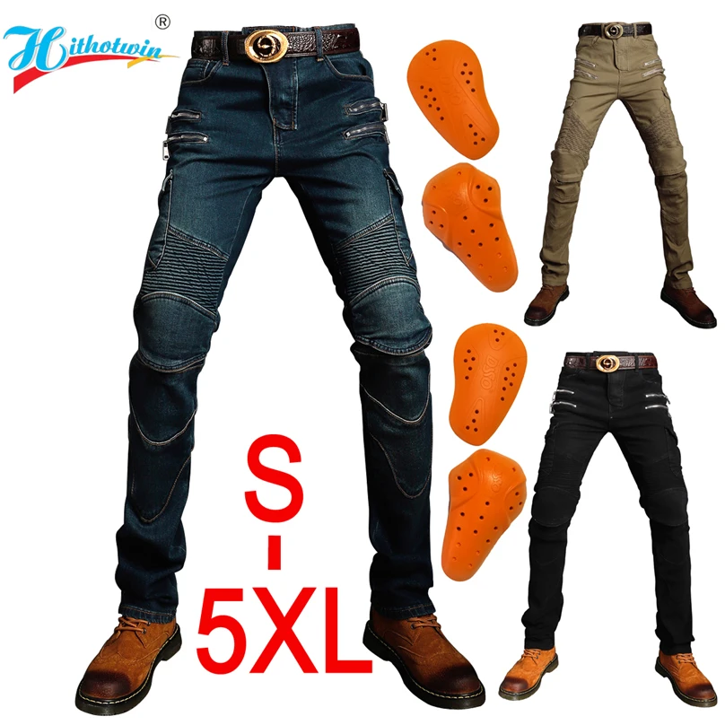 Мотоциклетные джинсы 2021 мужские Классическая версия брюки для езды на