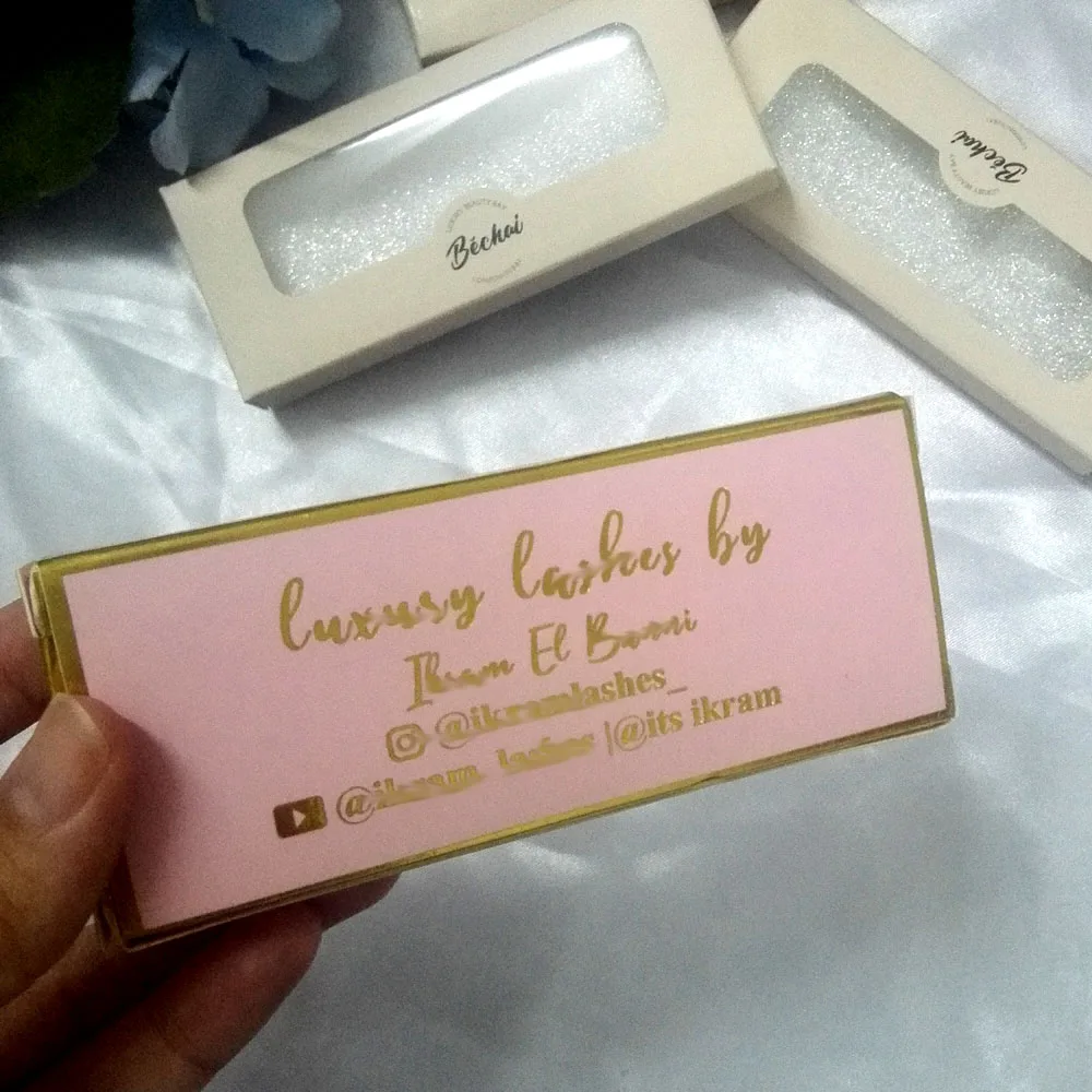 500 шт. бумажные коробки для ресниц с логотипом оптовая продажа коробка норковых