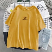2021 oversize women short sleeve t shirts loose harajuku letter printed chic simply all match women korean style ulzzang leisure