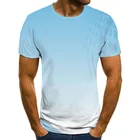Новинка 2021, дизайнерская футболка с коротким рукавом и принтом, Мужская футболка, Модная красочная 3D футболка с трехмерным абстрактным принтом
